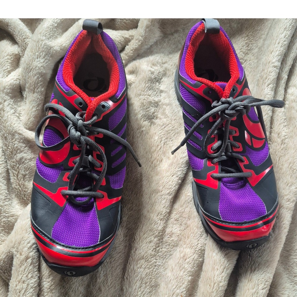 Pearl Izumi Mens Cycling Shoes Black Red Purple EU 42